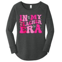 In My Teaching Era Best Teacher Appreciation Retro Groovy Women's Perfect Tri Tunic Long Sleeve Shirt