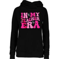 In My Teaching Era Best Teacher Appreciation Retro Groovy Womens Funnel Neck Pullover Hood