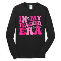 In My Teaching Era Best Teacher Appreciation Retro Groovy Tall Long Sleeve T-Shirt