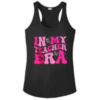 In My Teaching Era Best Teacher Appreciation Retro Groovy Ladies PosiCharge Competitor Racerback Tank