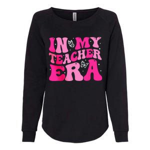 In My Teaching Era Best Teacher Appreciation Retro Groovy Womens California Wash Sweatshirt