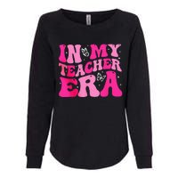 In My Teaching Era Best Teacher Appreciation Retro Groovy Womens California Wash Sweatshirt