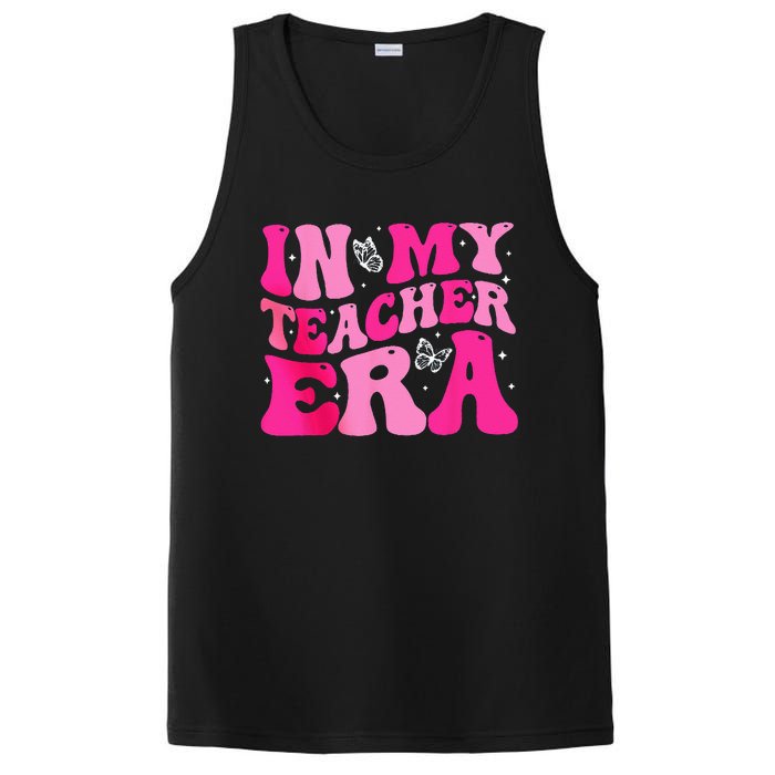 In My Teaching Era Best Teacher Appreciation Retro Groovy PosiCharge Competitor Tank