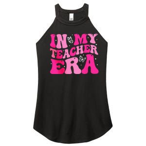 In My Teaching Era Best Teacher Appreciation Retro Groovy Women's Perfect Tri Rocker Tank