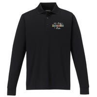 In My Teaching Era Groovy Teacher Appreciation Retro Performance Long Sleeve Polo