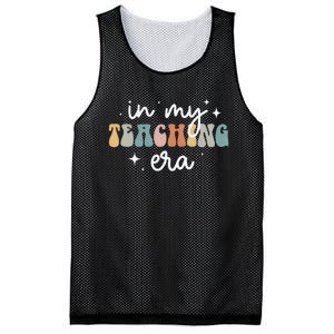 In My Teaching Era Groovy Teacher Appreciation Retro Mesh Reversible Basketball Jersey Tank