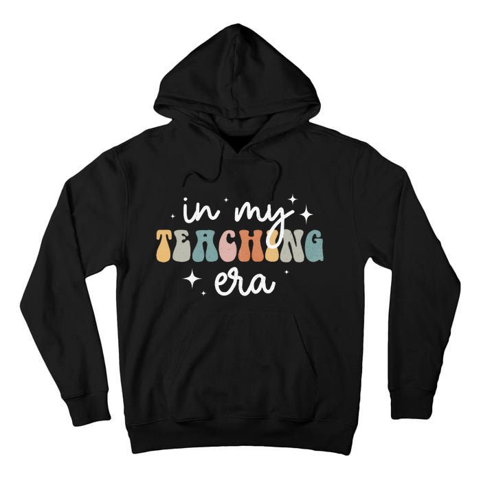 In My Teaching Era Groovy Teacher Appreciation Retro Tall Hoodie