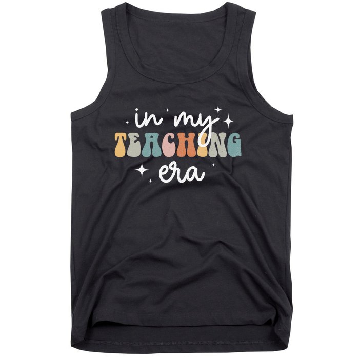 In My Teaching Era Groovy Teacher Appreciation Retro Tank Top