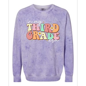 In My Third Grade Era Retro Back To School Teacher Student Colorblast Crewneck Sweatshirt