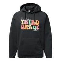 In My Third Grade Era Retro Back To School Teacher Student Performance Fleece Hoodie