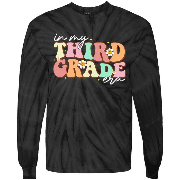 In My Third Grade Era Retro Back To School Teacher Student Tie-Dye Long Sleeve Shirt