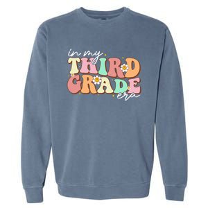 In My Third Grade Era Retro Back To School Teacher Student Garment-Dyed Sweatshirt