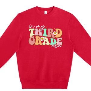 In My Third Grade Era Retro Back To School Teacher Student Premium Crewneck Sweatshirt