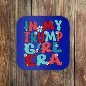 In My Trump Era Groovy Trump Trump 2024 Election Meaningful Gift Coaster