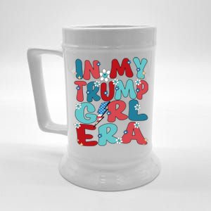 In My Trump Era Groovy Trump Trump 2024 Election Meaningful Gift Beer Stein