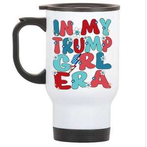 In My Trump Era Groovy Trump Trump 2024 Election Meaningful Gift Stainless Steel Travel Mug