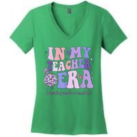 In My Teacher Era Sixth Grade Version 6th Grade Teacher Era Women's V-Neck T-Shirt