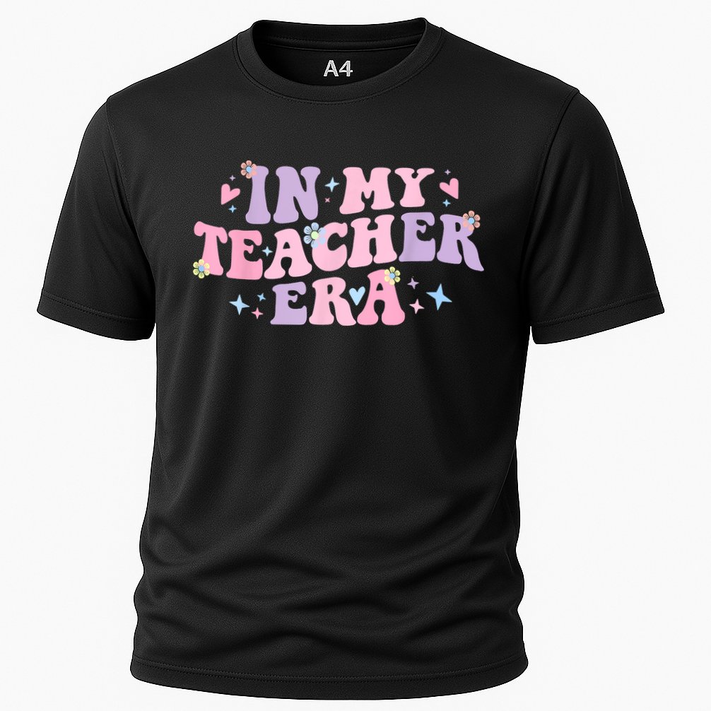 In My Teacher Era Back To School In My Teaching Era Pink Cooling Performance Crew T-Shirt