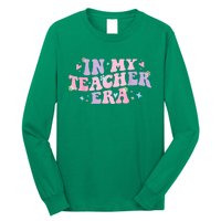 In My Teacher Era Back To School In My Teaching Era Pink Long Sleeve Shirt