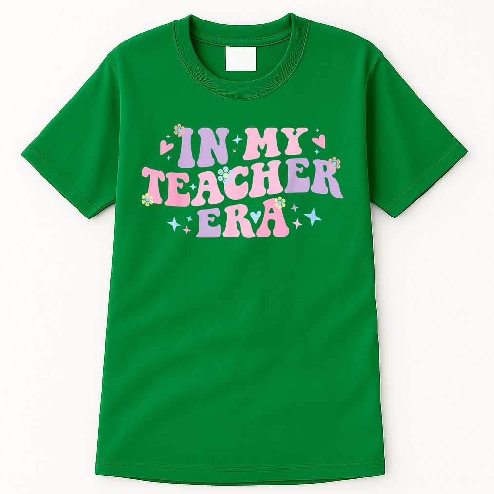 In My Teacher Era Back To School In My Teaching Era Pink Tall T-Shirt