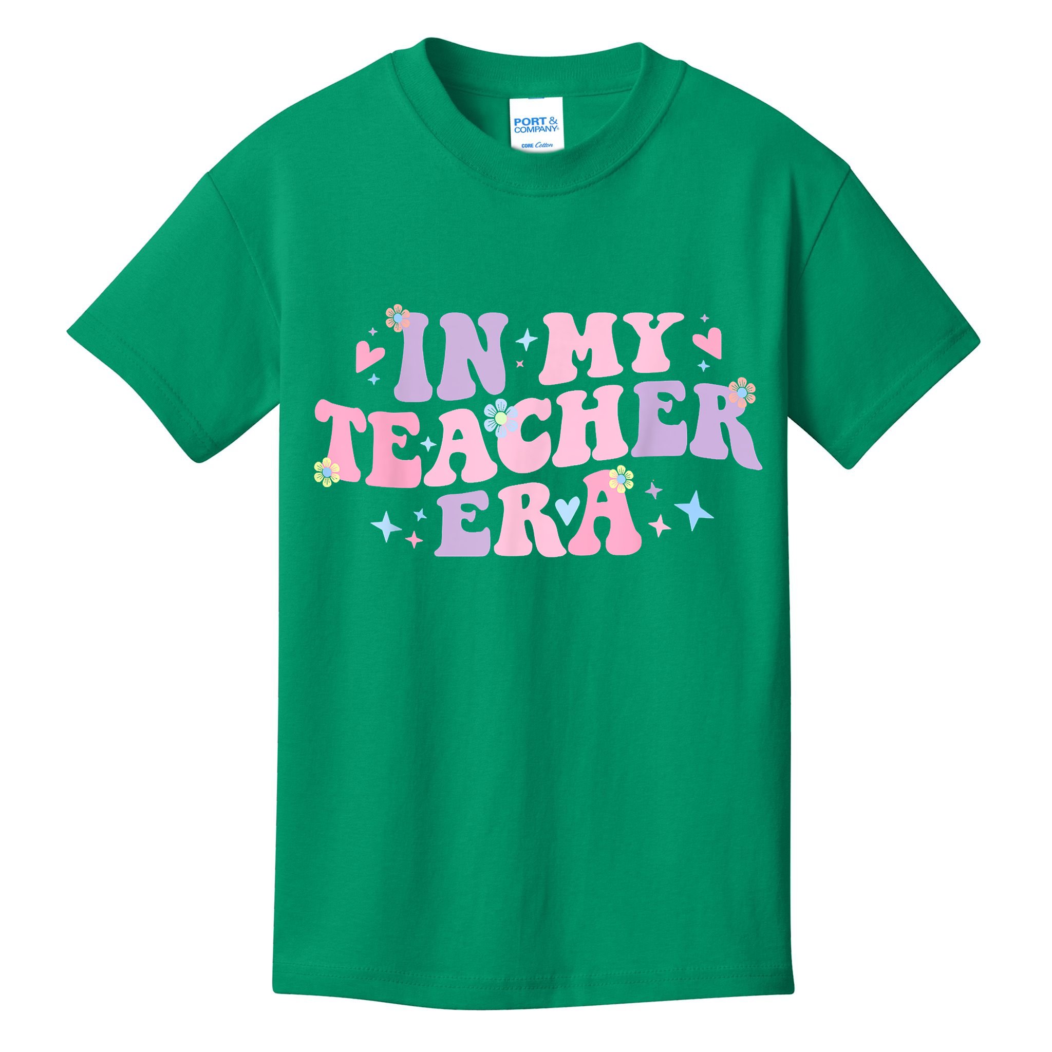 In My Teacher Era Back To School In My Teaching Era Pink Kids T-Shirt
