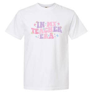 In My Teacher Era Back To School In My Teaching Era Pink Garment-Dyed Heavyweight T-Shirt