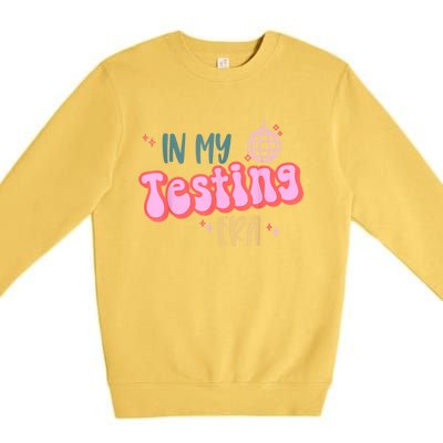 In My Testing Era, Funny Testing Teacher, Teaching Student Premium Crewneck Sweatshirt