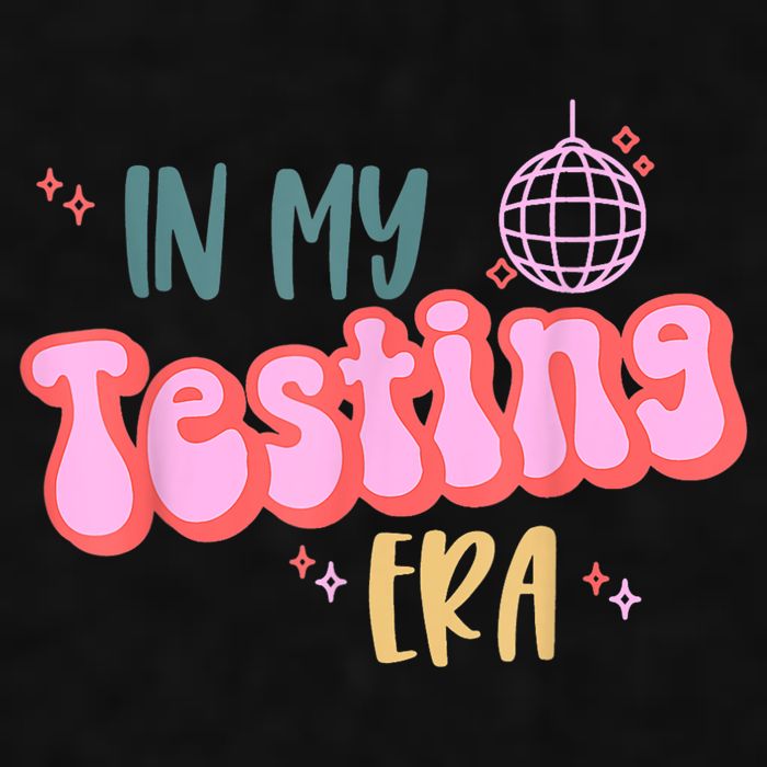 In My Testing Era, Funny Testing Teacher, Teaching Student Ladies PosiCharge Tri-Blend Wicking Tank