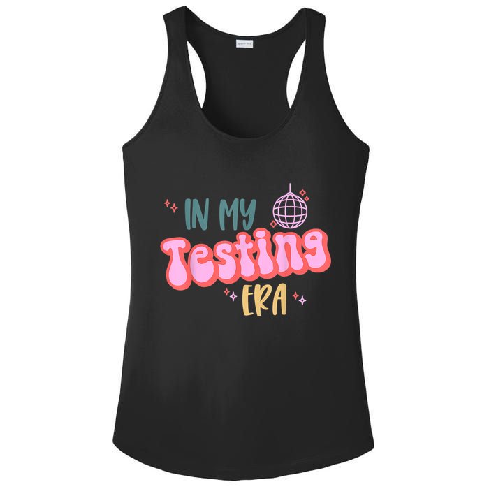 In My Testing Era, Funny Testing Teacher, Teaching Student Ladies PosiCharge Competitor Racerback Tank