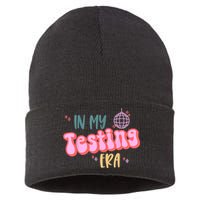 In My Testing Era, Funny Testing Teacher, Teaching Student Sustainable Knit Beanie