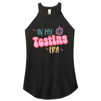 In My Testing Era, Funny Testing Teacher, Teaching Student Women's Perfect Tri Rocker Tank