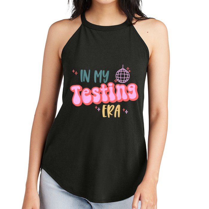 In My Testing Era, Funny Testing Teacher, Teaching Student Women's Perfect Tri Rocker Tank
