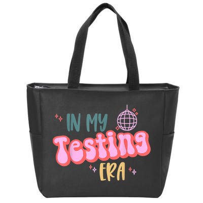 In My Testing Era, Funny Testing Teacher, Teaching Student Zip Tote Bag