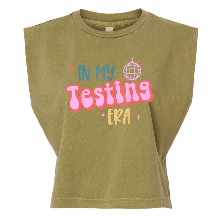 In My Testing Era, Funny Testing Teacher, Teaching Student Garment-Dyed Women's Muscle Tee
