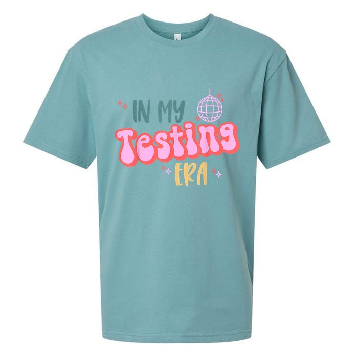 In My Testing Era, Funny Testing Teacher, Teaching Student Sueded Cloud Jersey T-Shirt