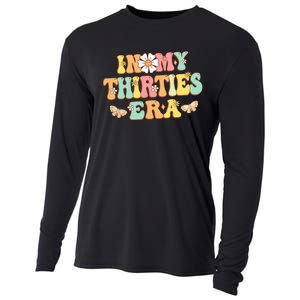 In My Thirties Era Groovy 30th Birthday 30S Cooling Performance Long Sleeve Crew