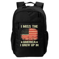 I Miss The America I Grew Up In American Flag Vintage Backpack