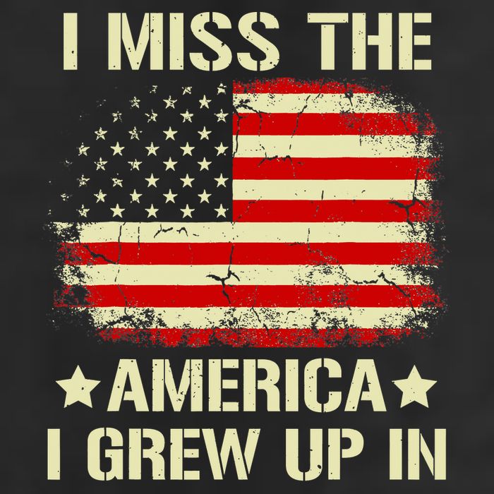 I Miss The America I Grew Up In American Flag Vintage Golf Towel