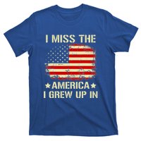 I Miss The America I Grew Up In American Flag Vintage T-Shirt