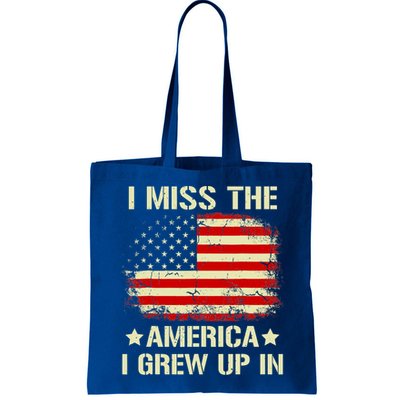 I Miss The America I Grew Up In American Flag Vintage Bag