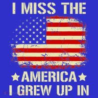 I Miss The America I Grew Up In American Flag Vintage Baby Bodysuit