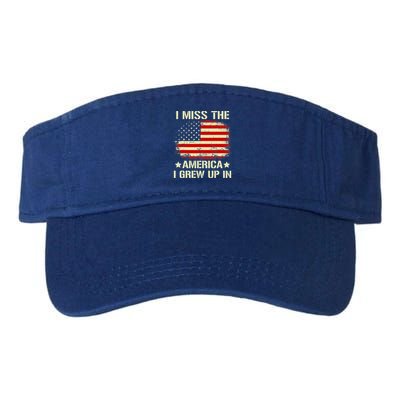 I Miss The America I Grew Up In American Flag Vintage Visor