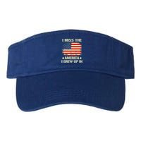 I Miss The America I Grew Up In American Flag Vintage Visor