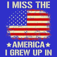 I Miss The America I Grew Up In American Flag Vintage Visor