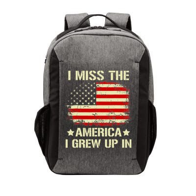 I Miss The America I Grew Up In American Flag Vintage Vector Backpack