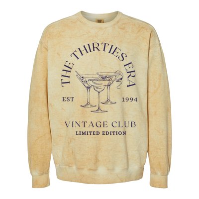 In My Thirties Era 30th Birthday Est 1994 Colorblast Crewneck Sweatshirt