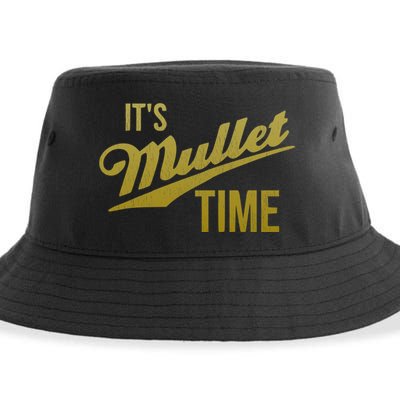 It's Mullet Time, Funny Redneck Mullet Sustainable Bucket Hat