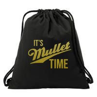 It's Mullet Time, Funny Redneck Mullet Drawstring Bag