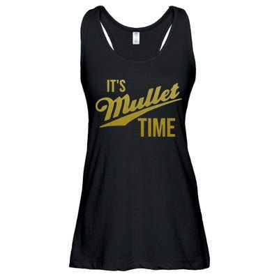 It's Mullet Time, Funny Redneck Mullet Ladies Essential Flowy Tank