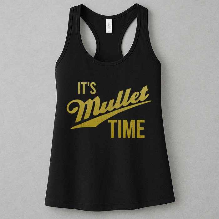 It's Mullet Time, Funny Redneck Mullet Womens Tank Top